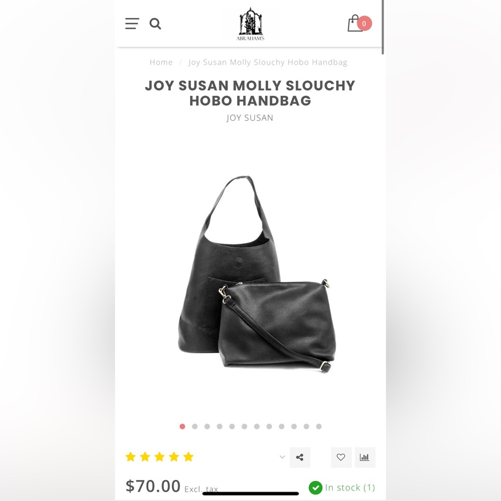 Joy Susan Molly slouchy Hobo handbag
